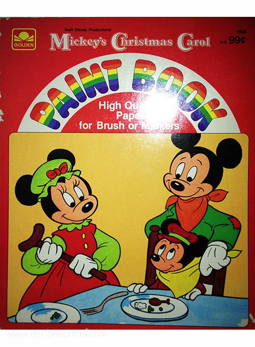 Mickey's Christmas Carol Paint Book