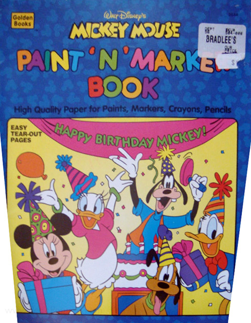 Mickey Mouse and Friends Paint 'n' Marker Book