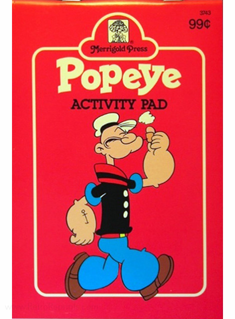 Popeye the Sailor Man Activity Pad