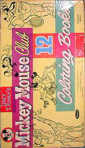 Mickey Mouse Club 12 Coloring Book Box