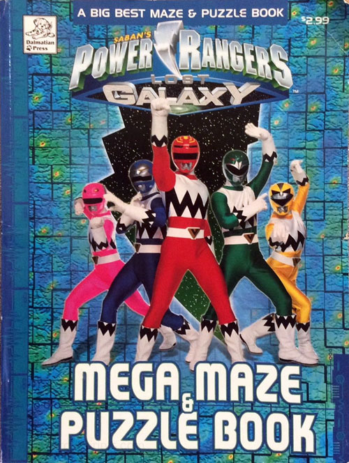 Power Rangers Lost Galaxy Mega Maze & Puzzle Book