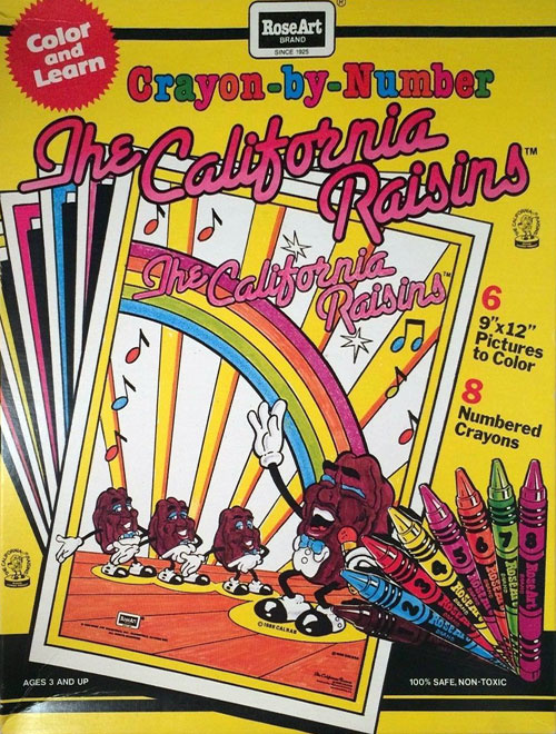 California Raisins Crayon-by-Number