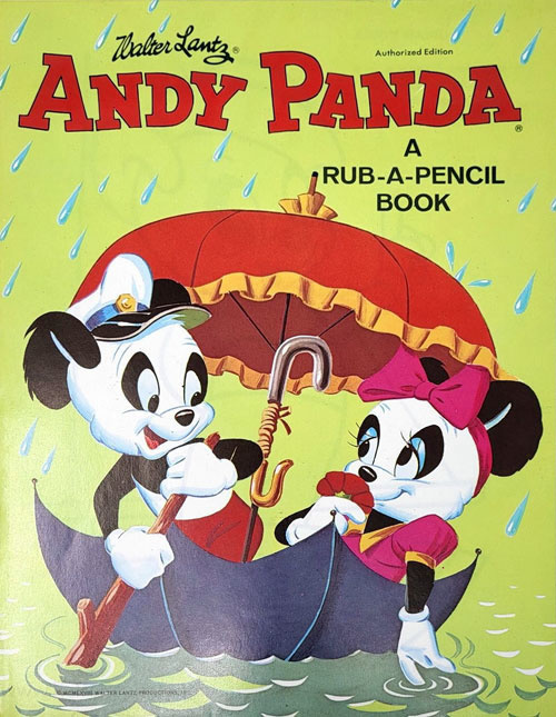 Andy Panda Rub-A-Pencil Book
