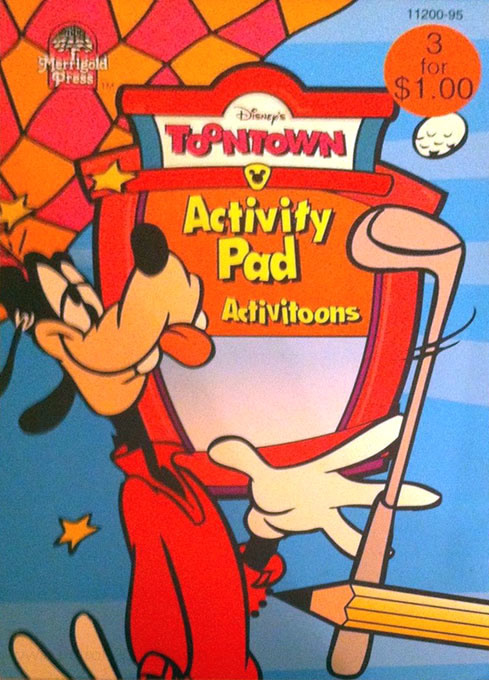 Disney Toontown Activity Pad
