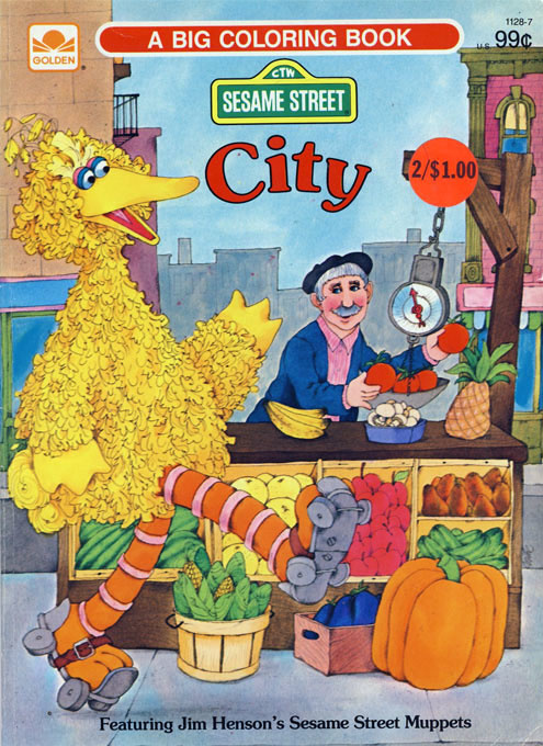 Sesame Street City Coloring Book