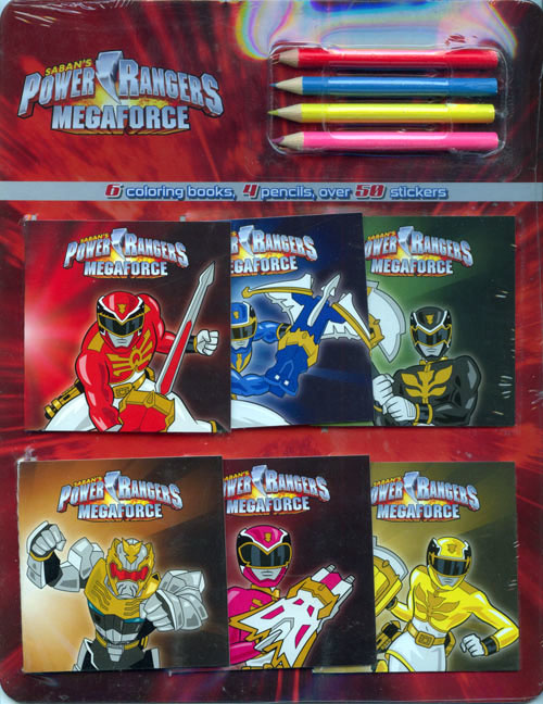 Power Rangers Megaforce Mini Coloring Book Kit