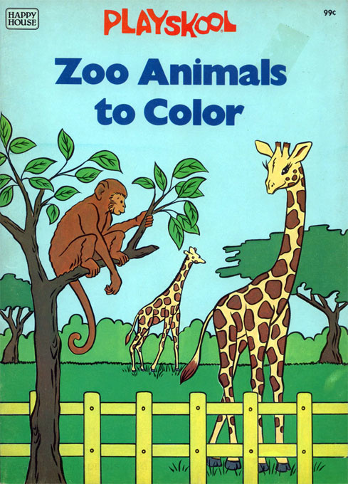 Playskool Zoo Animals to Color