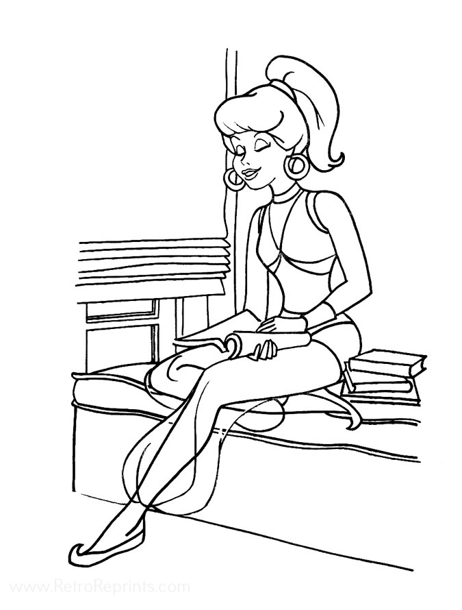 i dream of jeannie coloring pages - photo #3