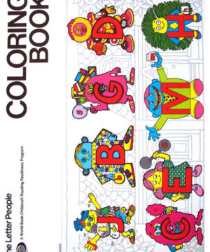Letter People (Coloring Book; 1981) Childcraft