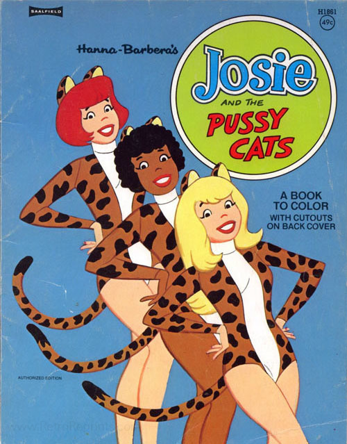 Josie and the Pussycats (Coloring Book; 1975) Saalfield : Retro Reprints