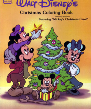 Mickey’s Christmas Carol (Coloring Book; 1989) Golden Books