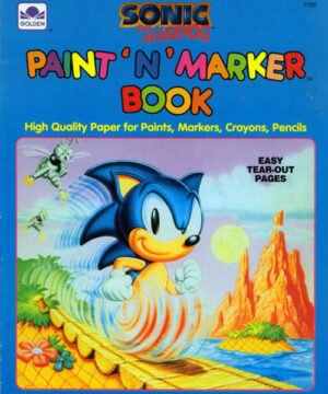 Sonic the Hedgehog (Paint ‘n’ Marker Book; 1993) Golden Books