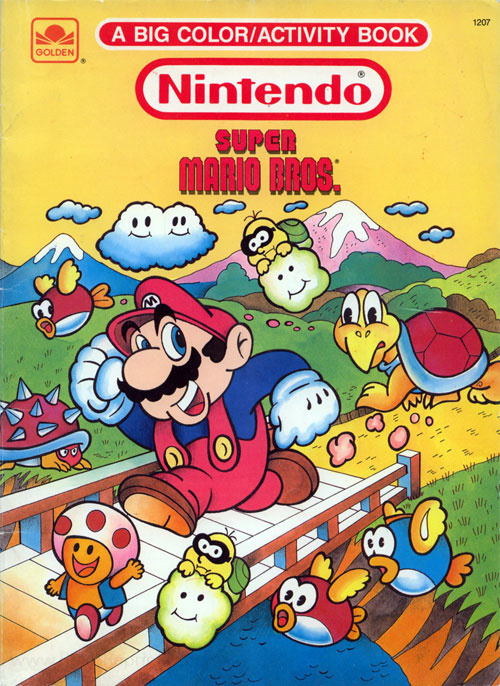 Super Mario Bros. (Coloring & Activity Book; 1989) Golden Books