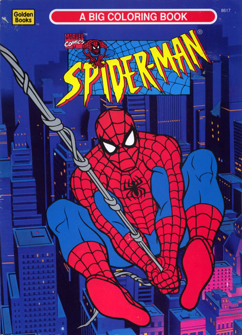 Spiderman: The Animated Series (Coloring Book; 1995) Golden Books : Retro  Reprints