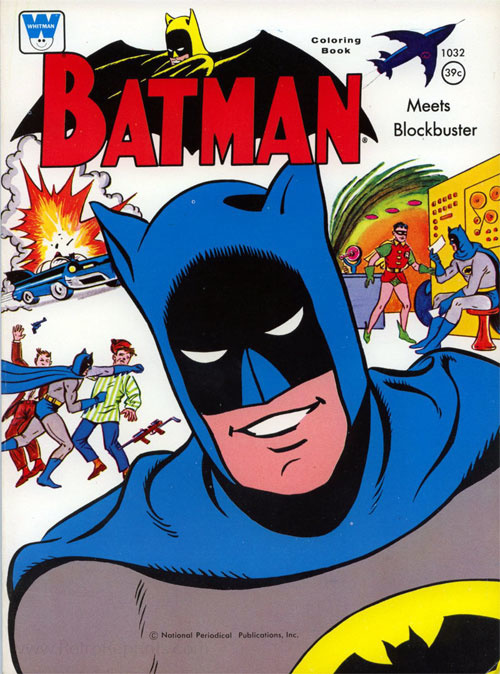 1960s WHITMANN BATMAN COLORING BOOK
