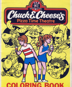 Chuck E. Cheese (Coloring Book; 1981) Pizza Time Theater
