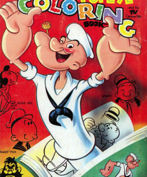 Popeye (Coloring Book; 1961) Bonnie Books