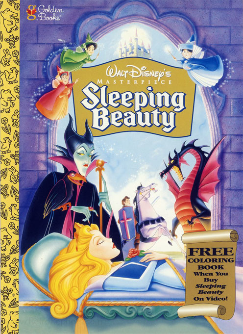 Sleeping Beauty (Coloring Book; 1997) Golden Books : Retro Reprints