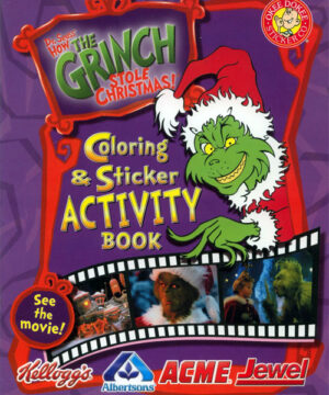 How the Grinch Stole Christmas (Movie Coloring and Activity Book; 2000) Okee Dokee Sticker Co.