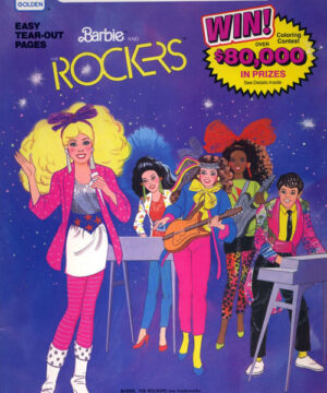 Barbie & the Rockers (Coloring Book; 1987) Golden Books