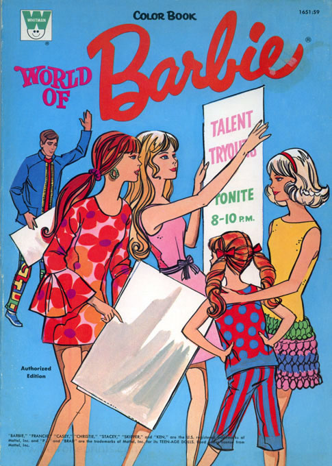Barbie Coloring Book 1971 Whitman Retro Reprints