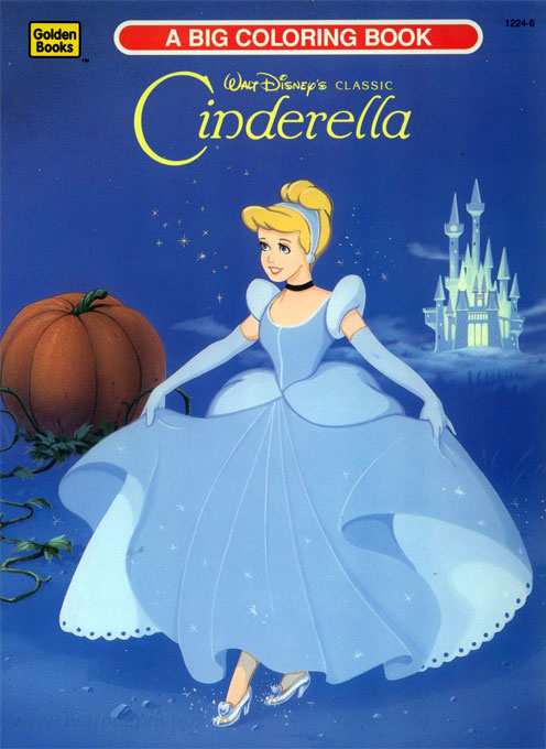 Cinderella (Coloring Book; 1991) Golden Books